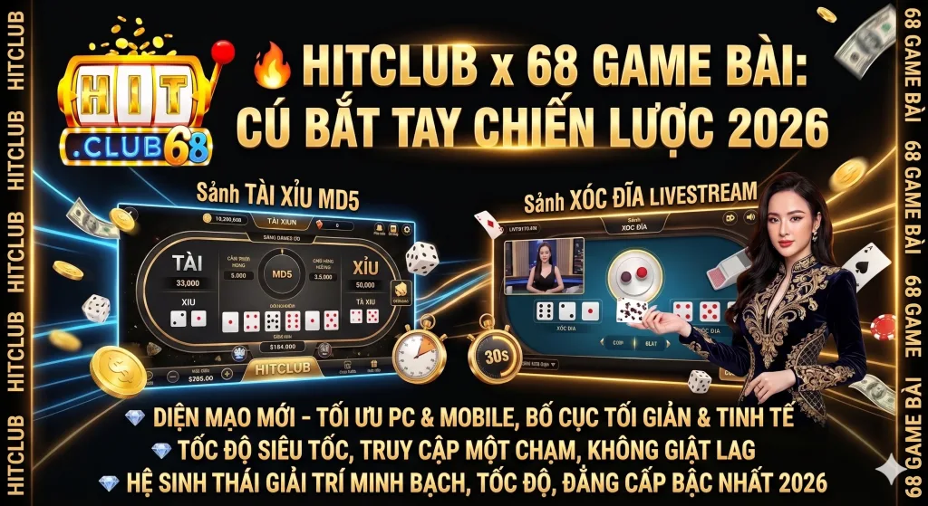 Hitclub & 68 game bài cú bắt tay chiến lược Hitclub & 68 game bài cú bắt tay chiến lược